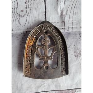 Original Vintage Cast Iron Trivet Colebrook dale Iron Farmhouse Decore Country